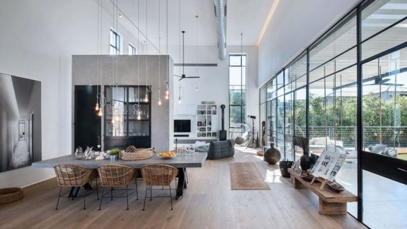 Étapes pour un intérieur de maison de design industriel
