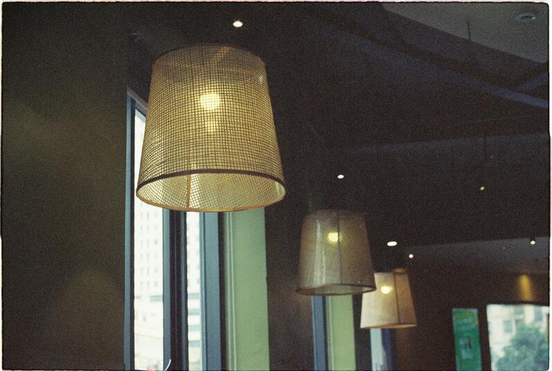 lustre en lin naturel